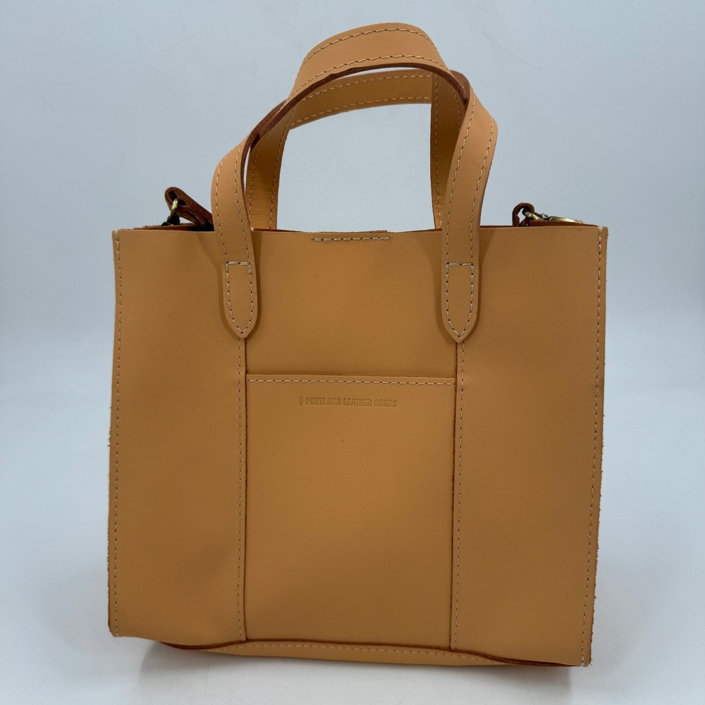 Portland Leather Goods Lola Crossbody Tote Womens Small‎ Mamey Tan Leather Bag
